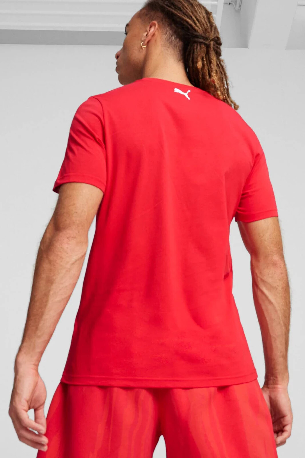 Ferrari Race Big Shield T Kırmızı Erkek Kısa Kol T-Shirt