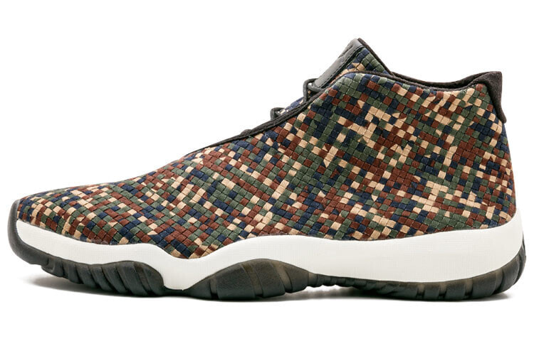 Jordan Future 未来 Dark Army Camo 防滑耐磨 中帮 复古篮球鞋 男款 黑迷彩 / Кроссовки Jordan Future Dark Army Camo 652141-301