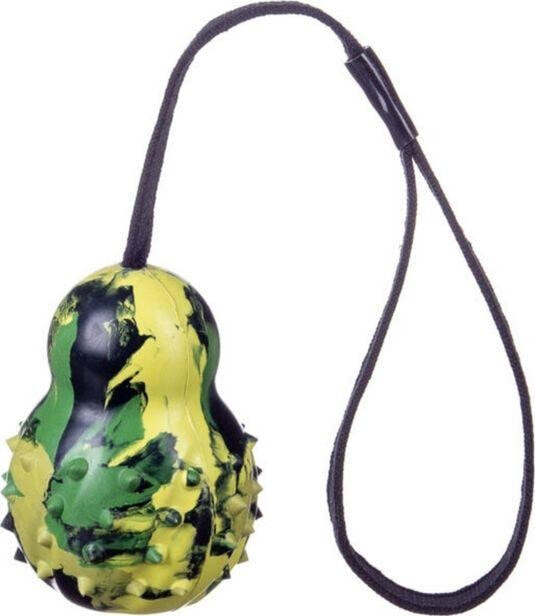 Barry King Dog toy - club on a string, green 8.5x6 cm