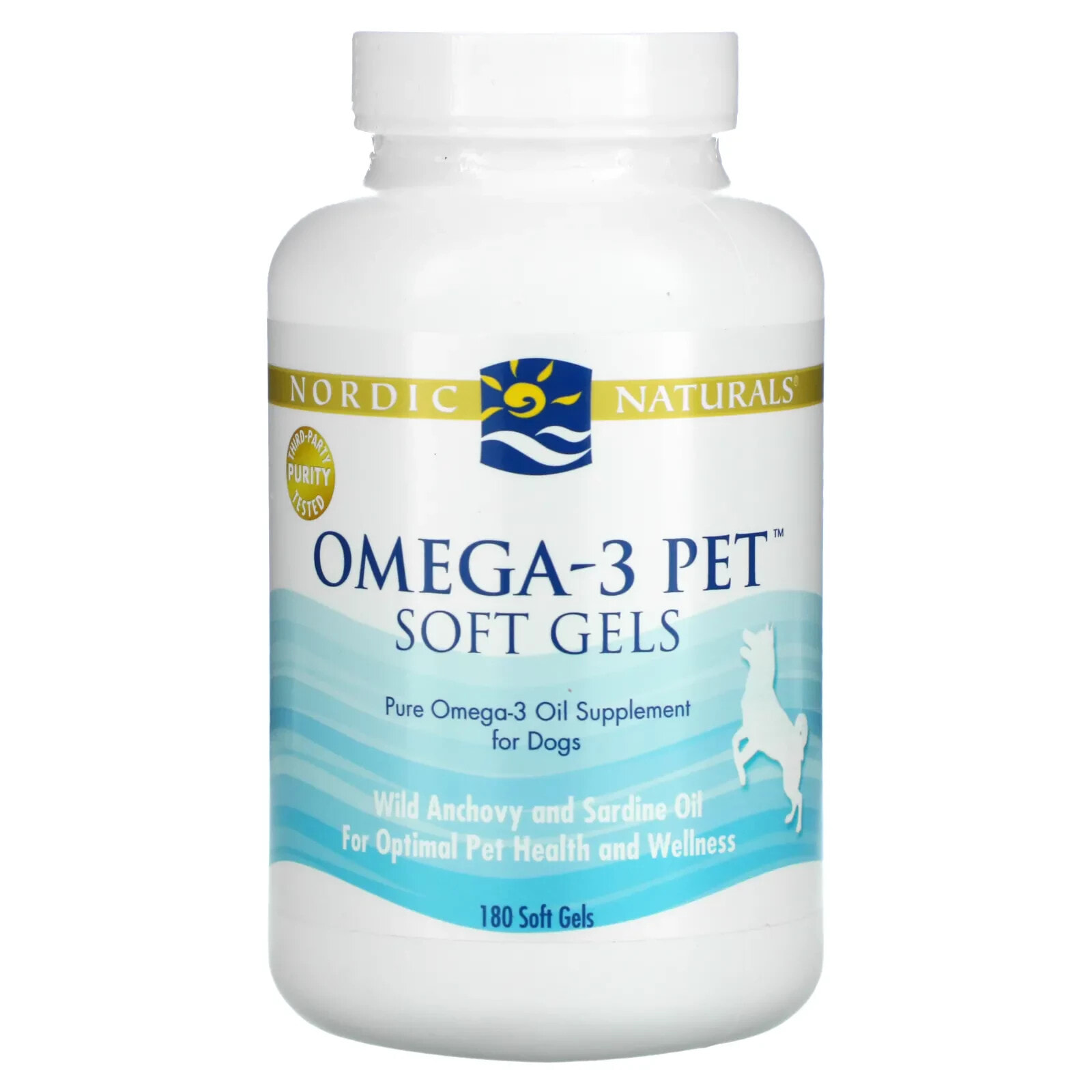 Nordic Naturals, Omega-3 Pet, для собак, 90 капсул