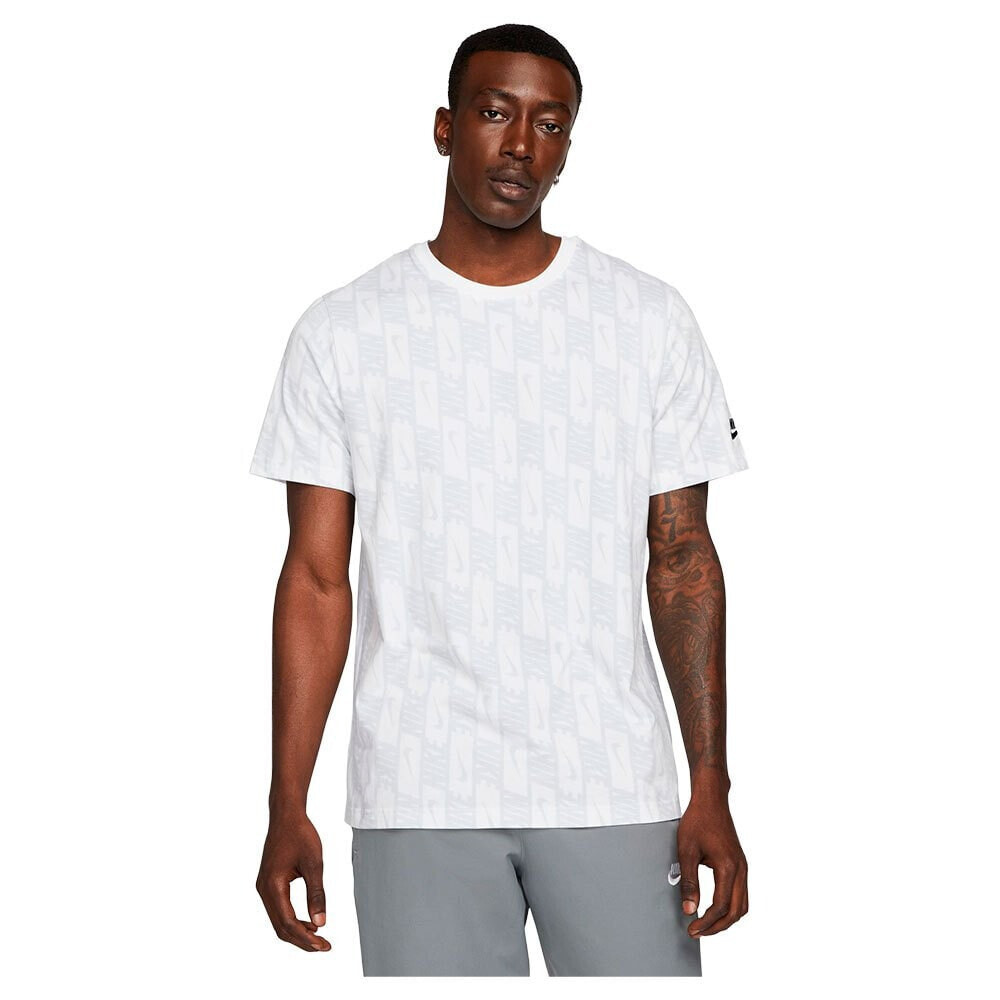 NIKE Sportswear Repeat Print Short Sleeve T-Shirt