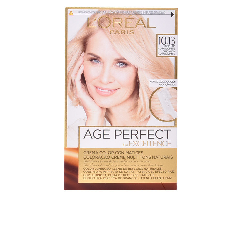 Loreal Paris Excellence Age Perfect Permanent Hair Color No. 10,13 Very Light Radiant Blonde Антивозрастная перманентная краска для волос, оттенок очень светлый переливающийся-русый