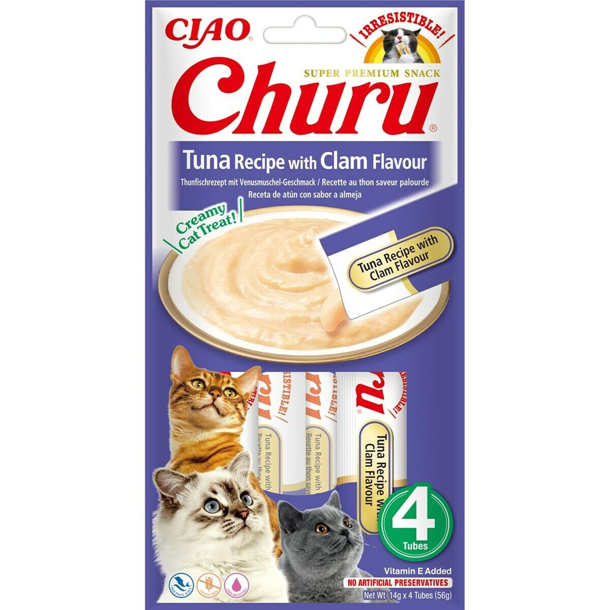 Snack for Cats Inaba Churu 4 x 14 g Морепродуктов Тунец