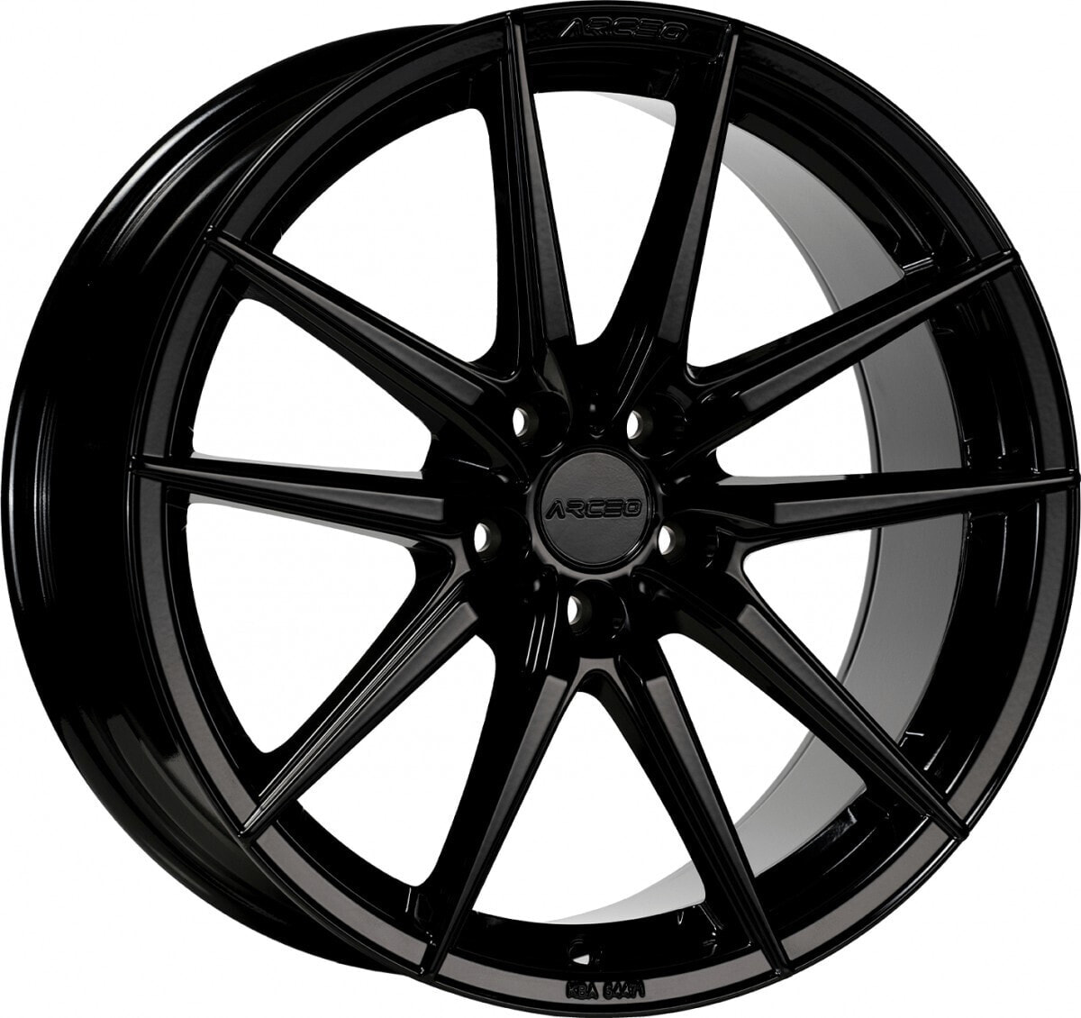 Колесный диск литой Arceo Wheels Monaco glossy black 8.5x19 ET45 - LK5/112 ML73.1