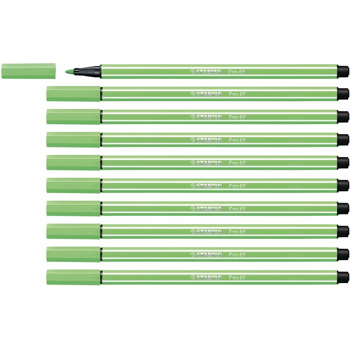 Felt-tip pens Stabilo Pen 68 Emerald Green (10 Pieces)