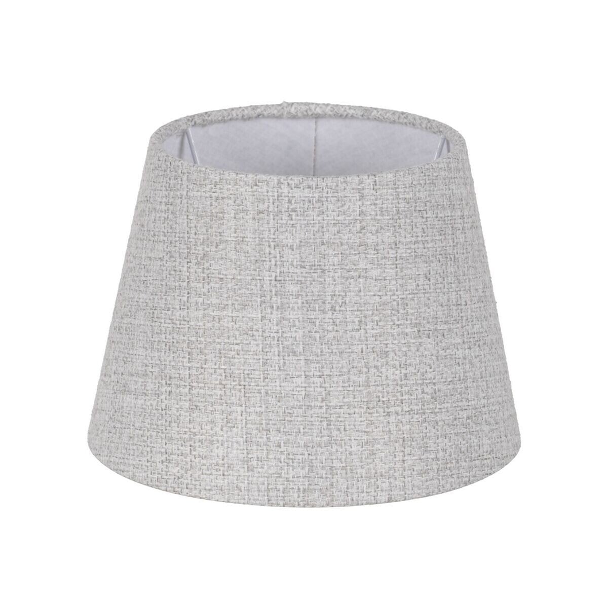 Lamp Shade Grey Polyester 25 x 25 x 18 cm