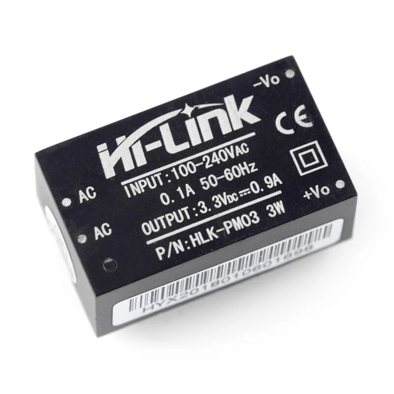 Hi-Link Power Supply HLK-PM03 100V-240VAC / 3.3VDC - 1A