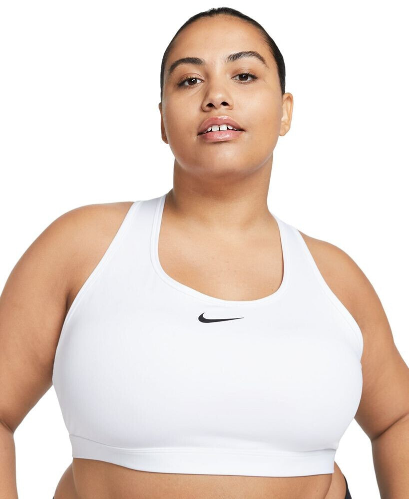 Nike plus Size Active Medium-Support Padded Logo Sports Bra