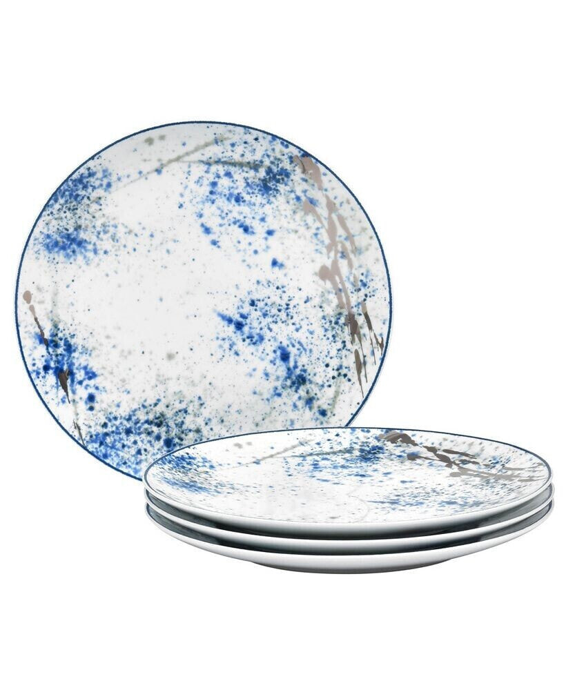 Blue Nebula Set Of 4 Dinner Plates, 10-1/2