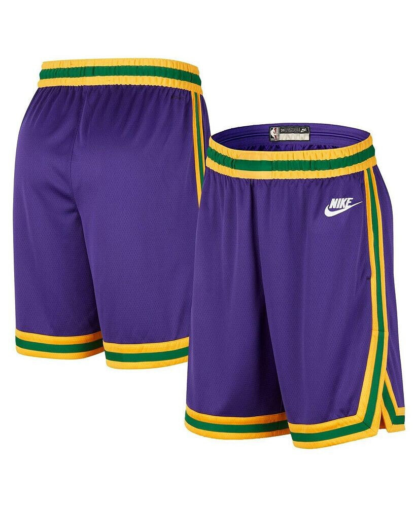 Nike men's Purple Utah Jazz 2023/24 Classic Edition Hardwood Classics Performance Swingman Shorts