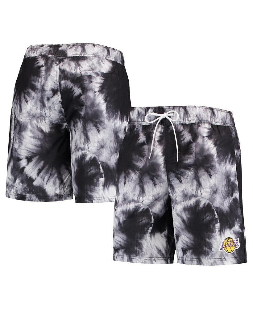 G-III Sports by Carl Banks men's Black Los Angeles Lakers Splash Volley Swim Shorts