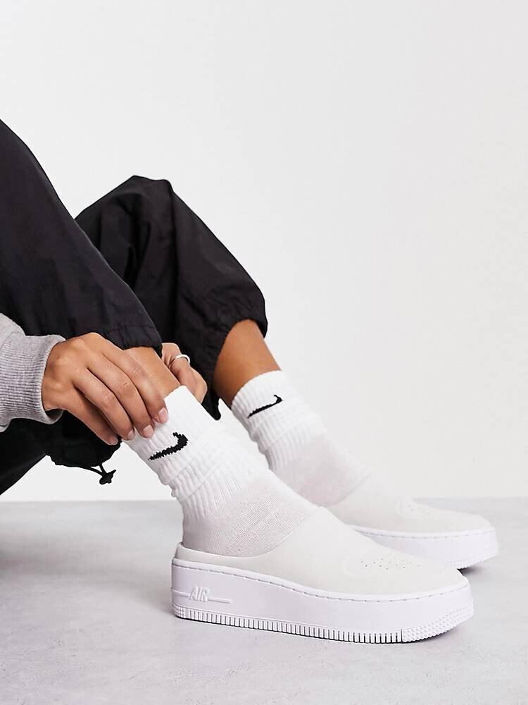 Nike – Air Force 1 Lover XX – Sneaker zum Hineinschlüpfen in Weiß