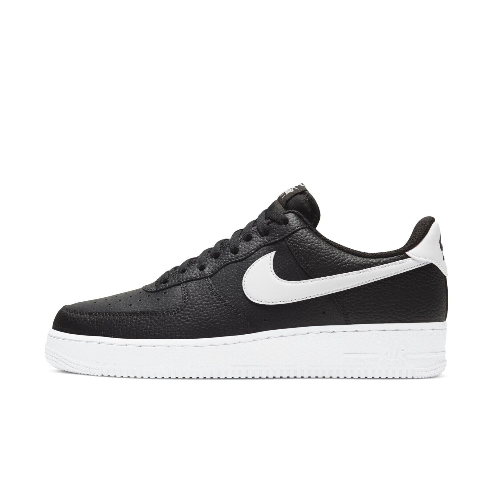 [CT2302-002] Mens Nike Air Force 1 Low '07 'Black White Pebbled Leather'