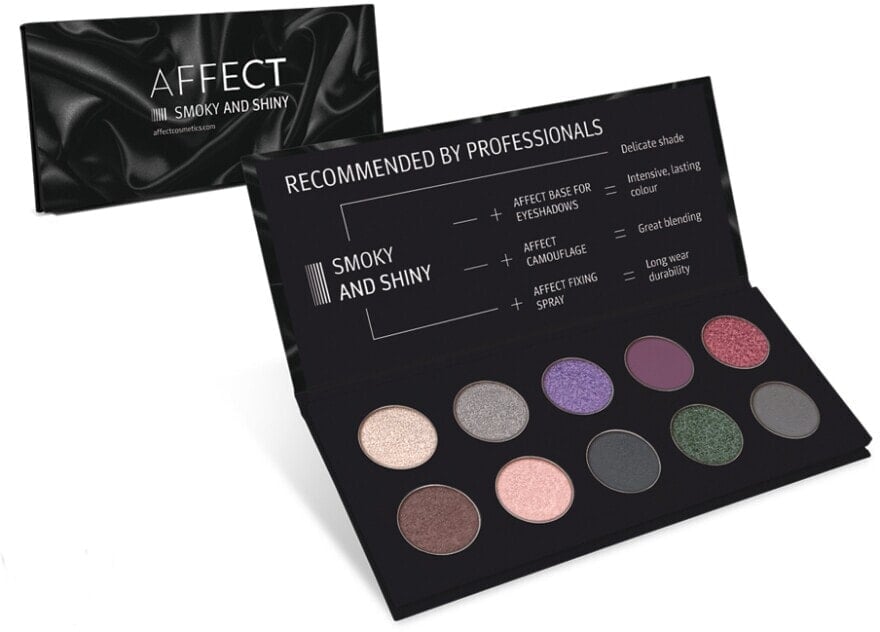 Lidschattenpalette - Affect Cosmetics Smoky And Shiny Eyeshadow Palette