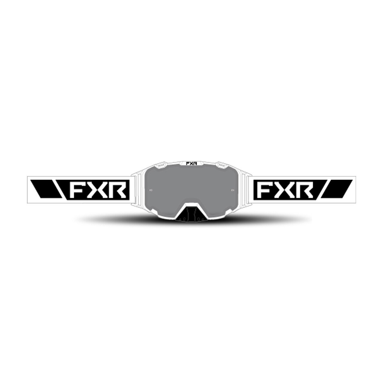 Crossbrille FXR Maverick Smoke Linse Weiß