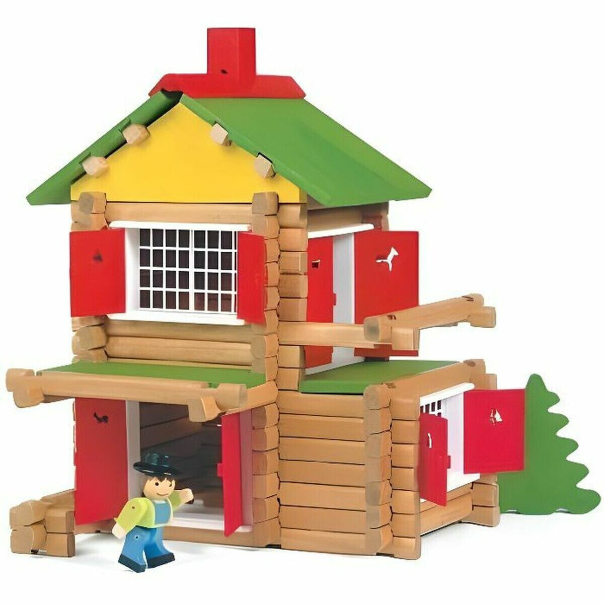 Playset Jeujura My Wooden Chalet (135 Предметы)