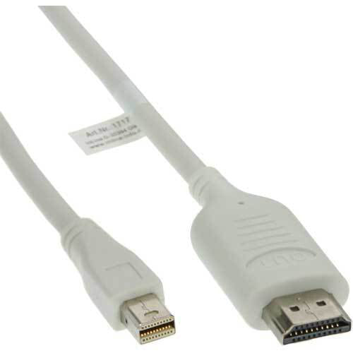 InLine 17172I видео кабель адаптер 2 m Mini DisplayPort HDMI Белый