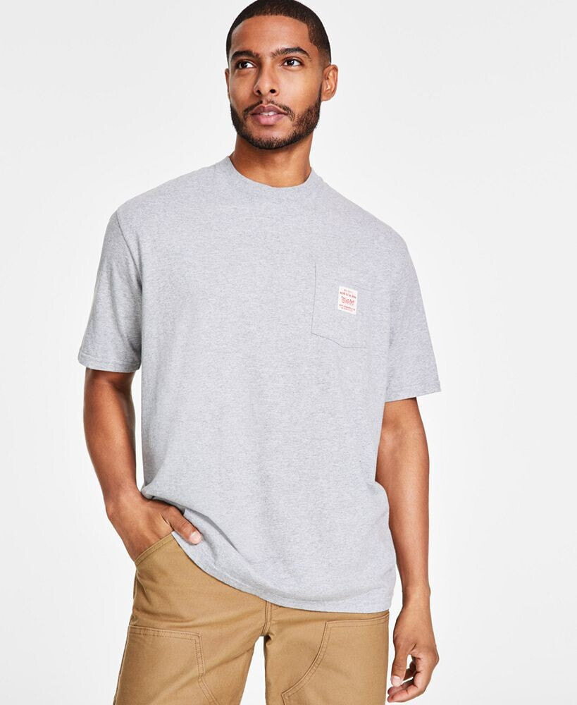 Levi's men's Workwear Relaxed-Fit Solid Pocket T-Shirt