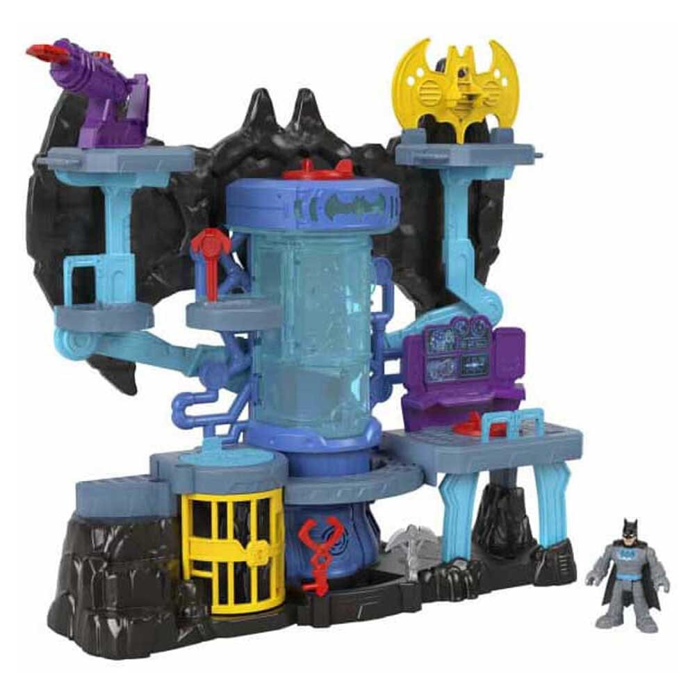 FISHER PRICE Dc Batcave Bat Tech Toy House With Lights And Sounds For Figures