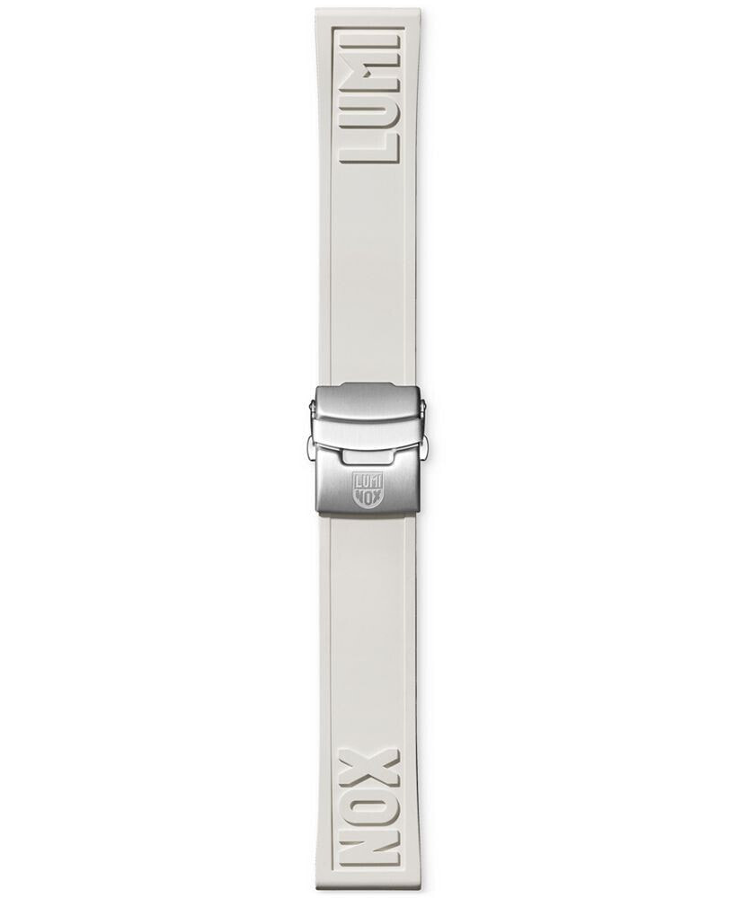 Interchangeable White Rubber Watch Strap
