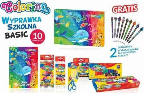 Colorino School layette Colorino crayons felt tip pens school supplies 10 elements