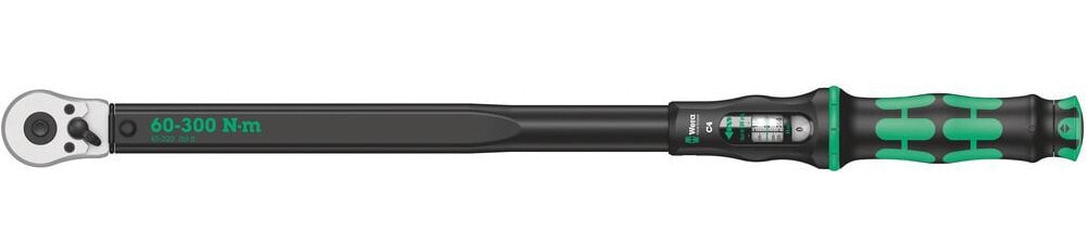 Динамометрический ключ с трещоткой с реверсом x 60-300 Нм  Wera Click-Torque C 4 075623 1/2