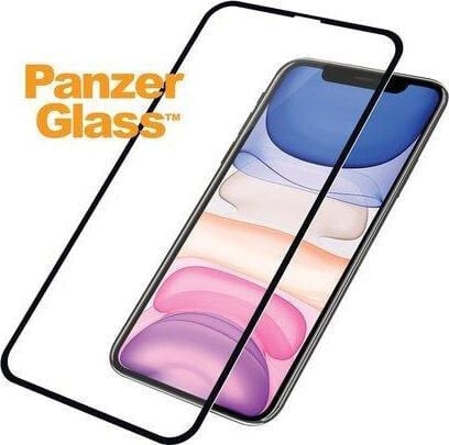 PanzerGlass Tempered Glass for iPhone XR / 11 Case Friendly Black (2665)