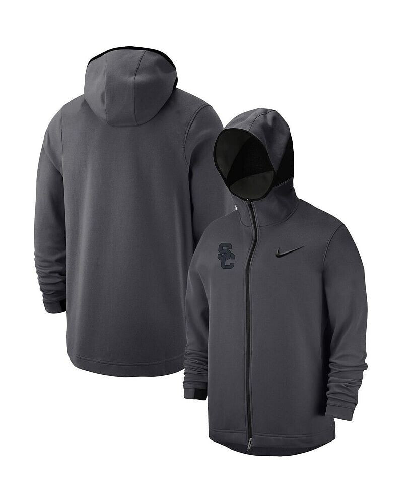 Nike men's Anthracite USC Trojans Tonal Showtime Full-Zip Hoodie Jacket