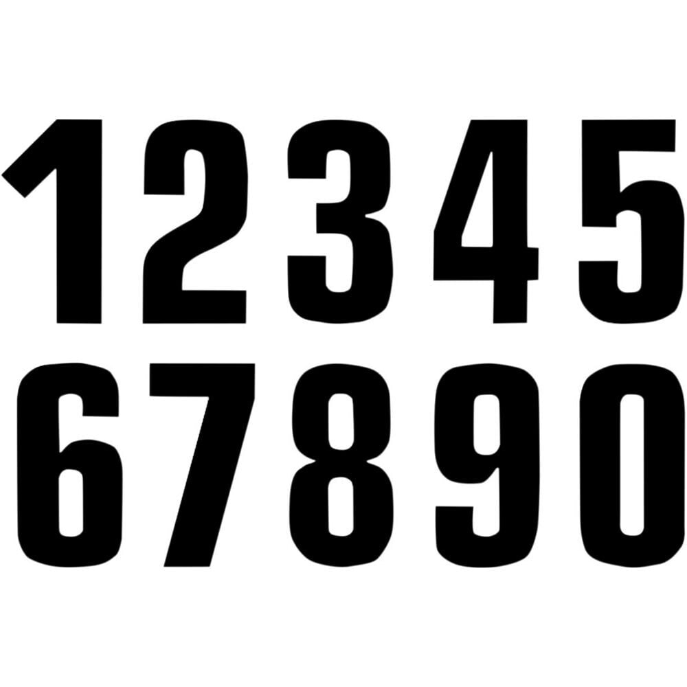 BLACKBIRD RACING #6 16x7.5 cm Number Stickers