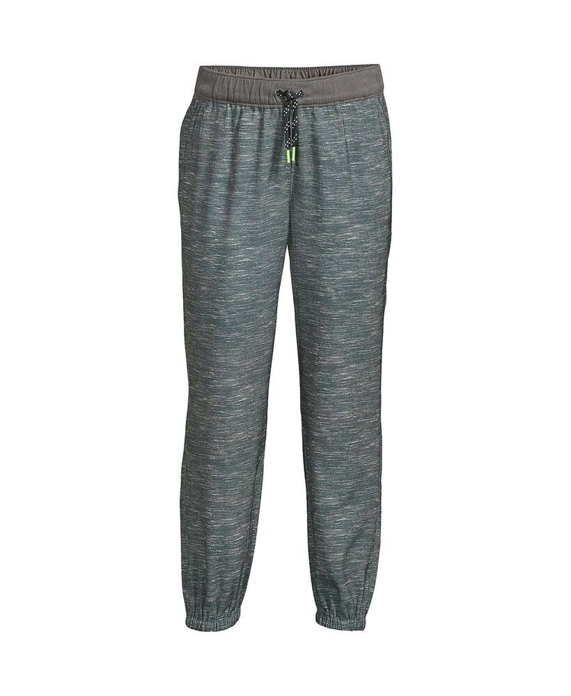 Lands' End boys Iron Knee Athletic Stretch Woven Jogger Sweatpants