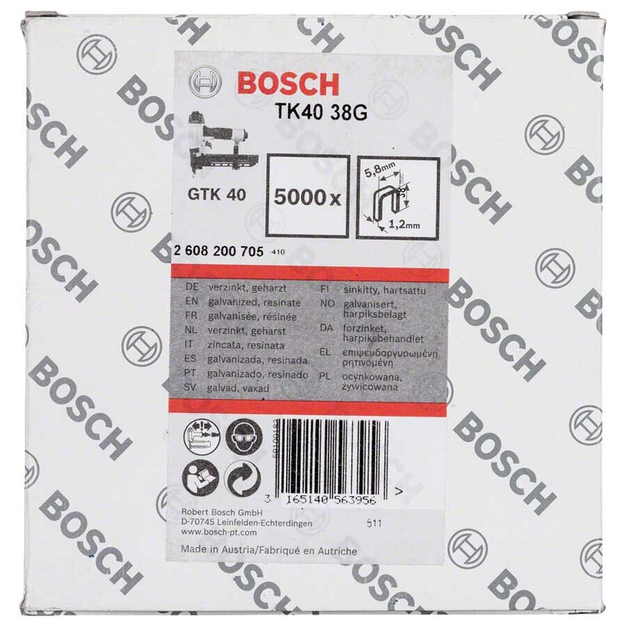 BOSCH Staple TK40 38G 5.8x1.2x38 mm 5000 units