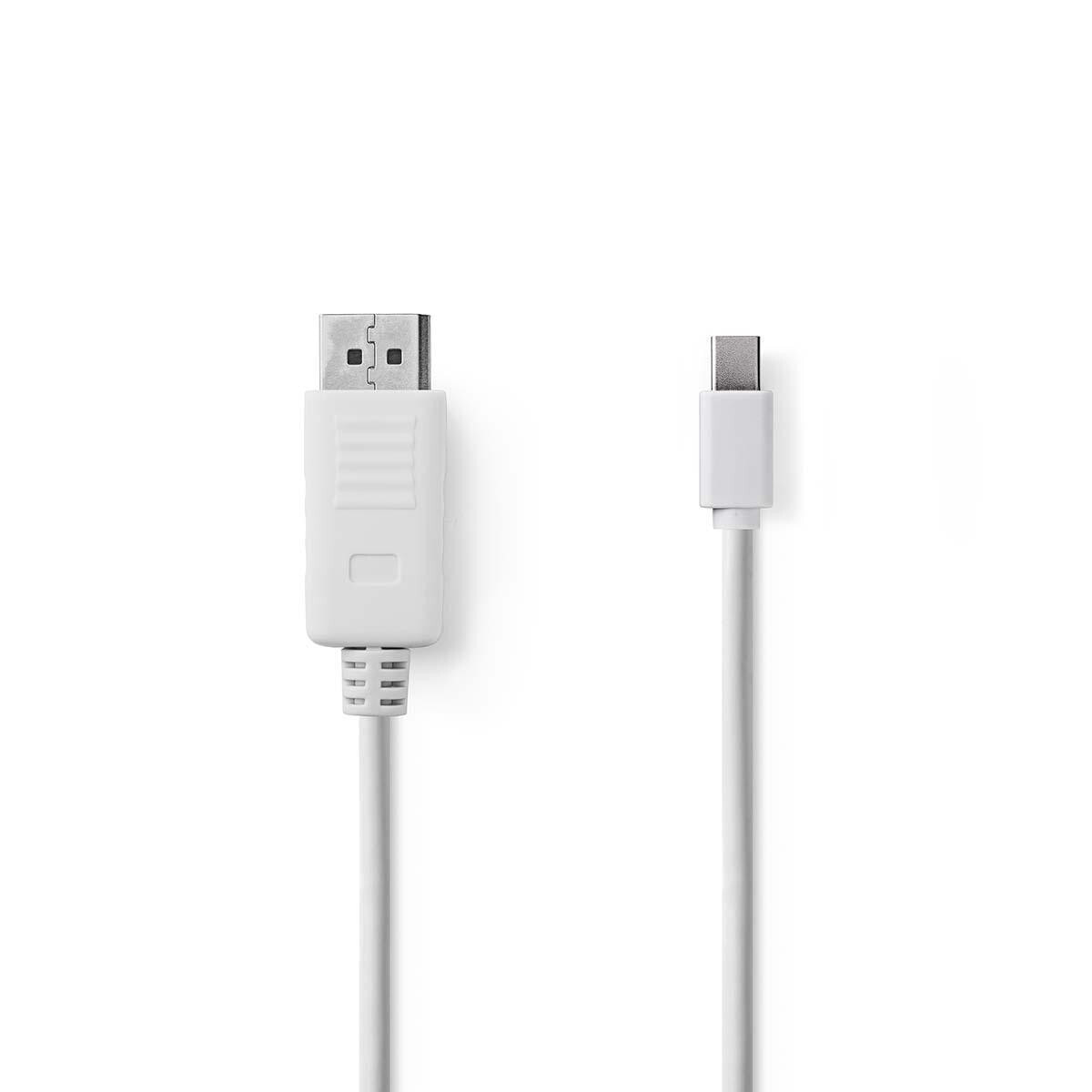 Nedis CCGP37400WT20 кабельный разъем/переходник Mini DisplayPort Male DisplayPort Male Белый