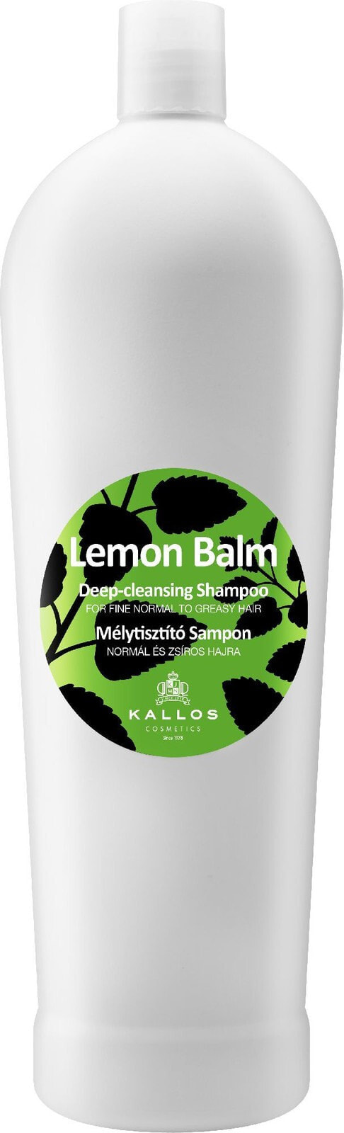 Kallos Cosmetics Lemon Balm Shampoo Глубоко очищающий лимонный шампунь 1000 мл