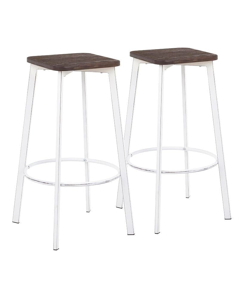 Lumisource clara Square Bar Stool, Set of 2