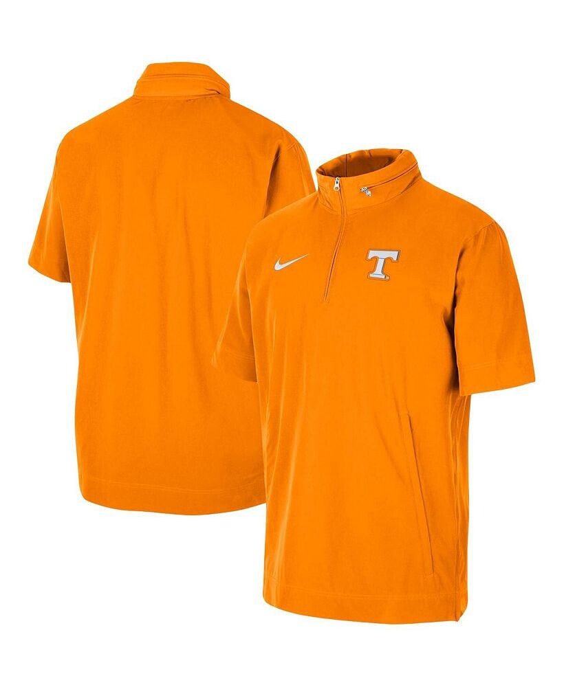 Nike men's Tennessee Orange Tennessee Volunteers Coaches Half-Zip Short Sleeve Jacket