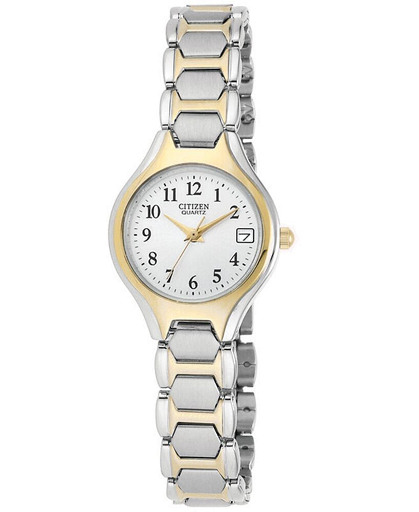 Citizen women's Two Tone Stainless Steel Bracelet Watch 23mm EU2254-51A