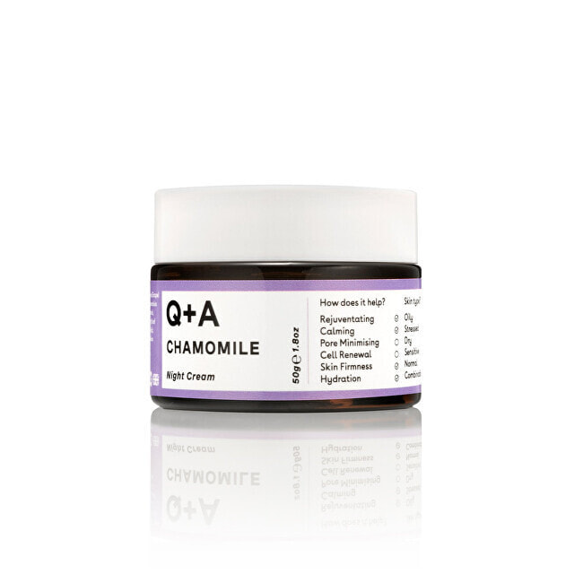 Средство для питания или увлажнения кожи лица Q&A Chamomile (Night Cream) 50 g