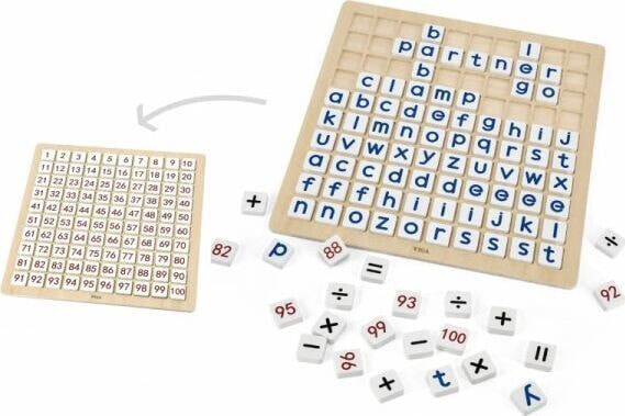 Viga Toys Tabliczka edukacyjna - matematyka i alfabet