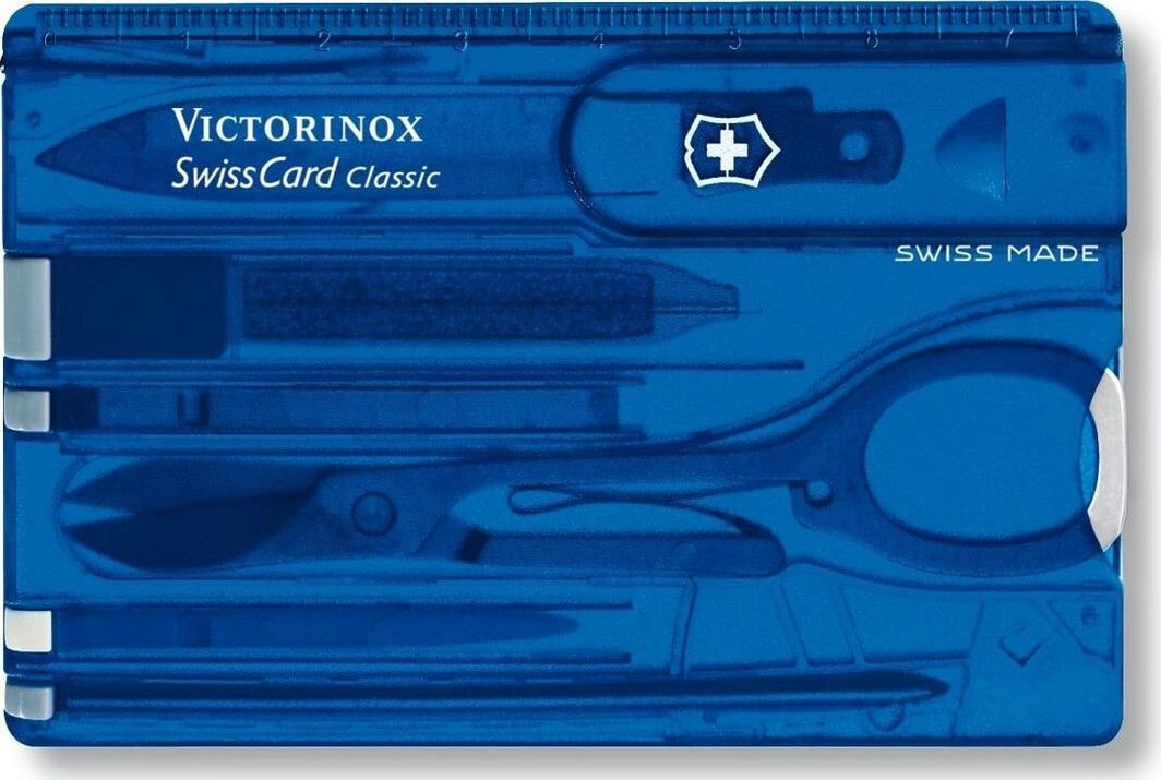Мультитул для охоты Victorinox Multitool SwissCard Classic niebieski