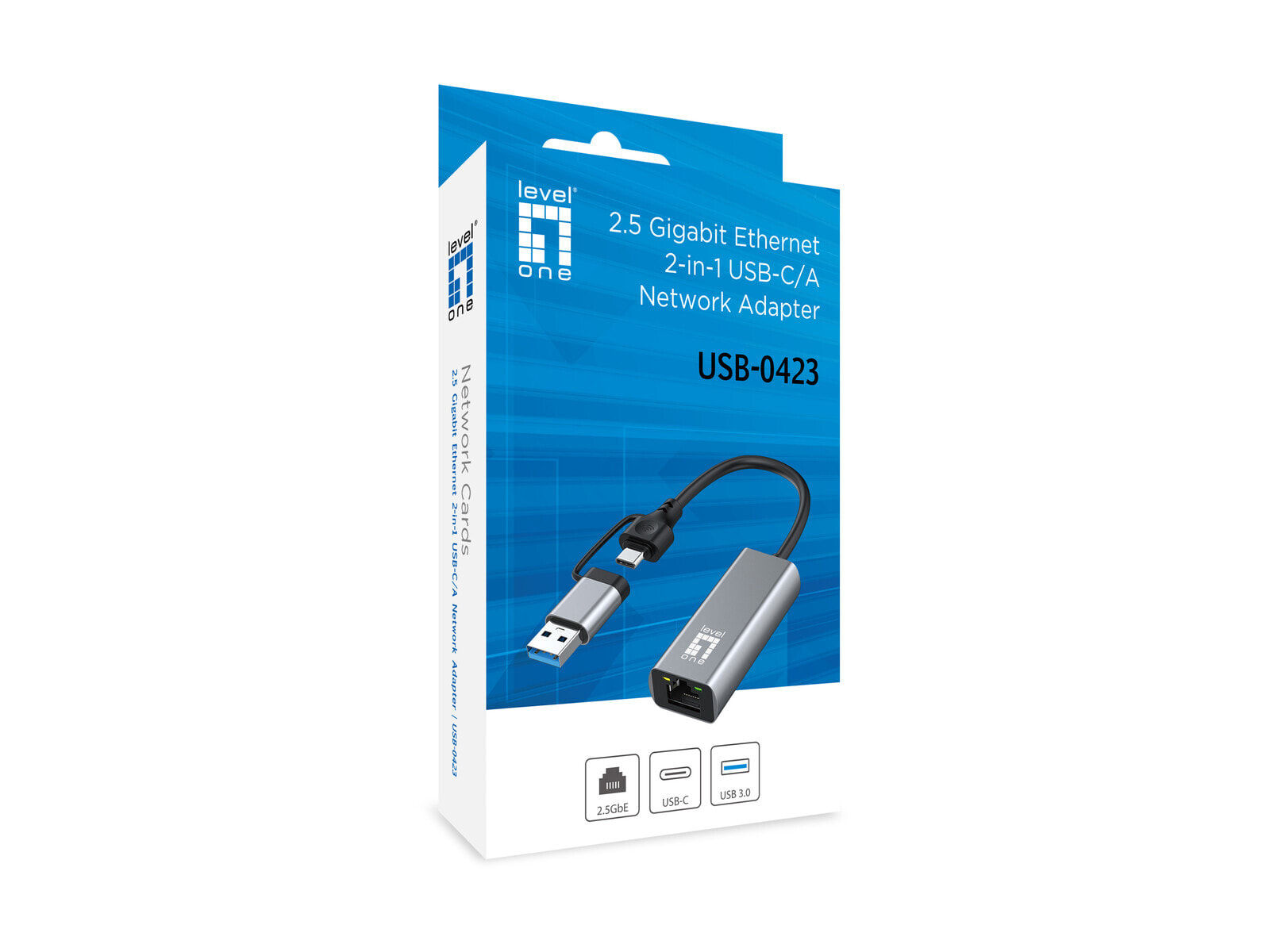 LevelOne USB-0423 сетевая карта Ethernet 2500 Мбит/с