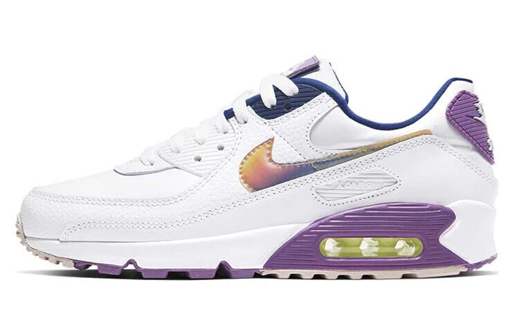 Nike Air Max 90 低帮 跑步鞋 女款 白紫 / Кроссовки Nike Air Max 90 CJ0623-100