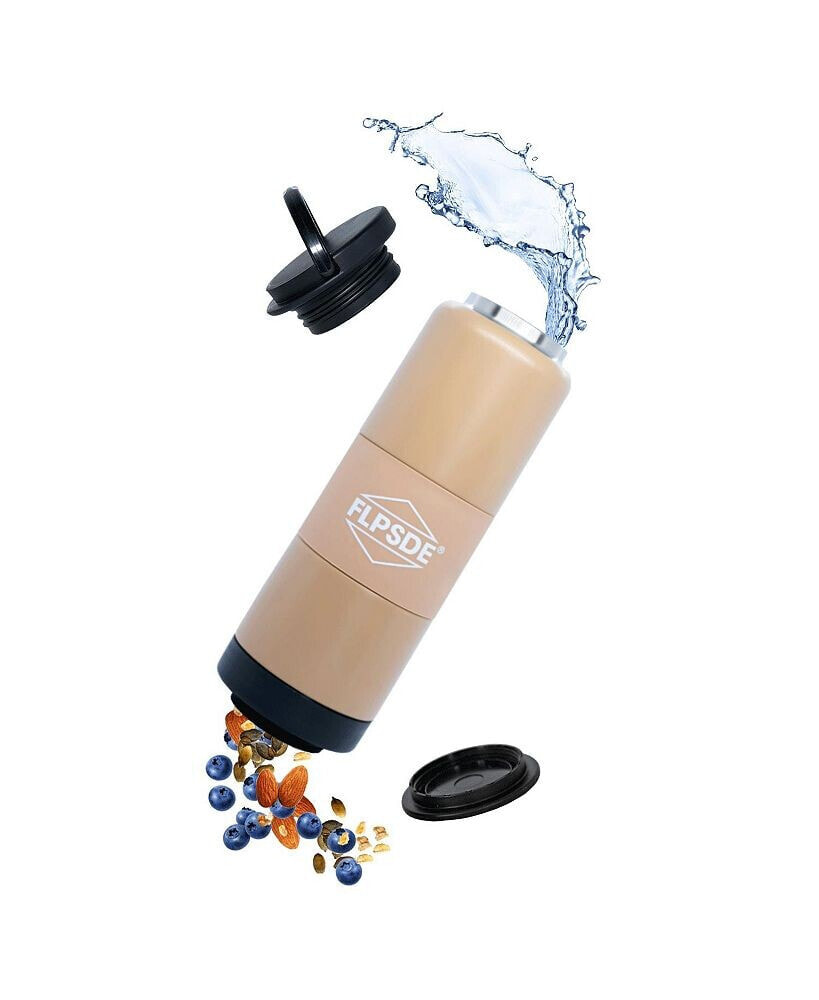 FLPSDE water Bottle with Snack Storage