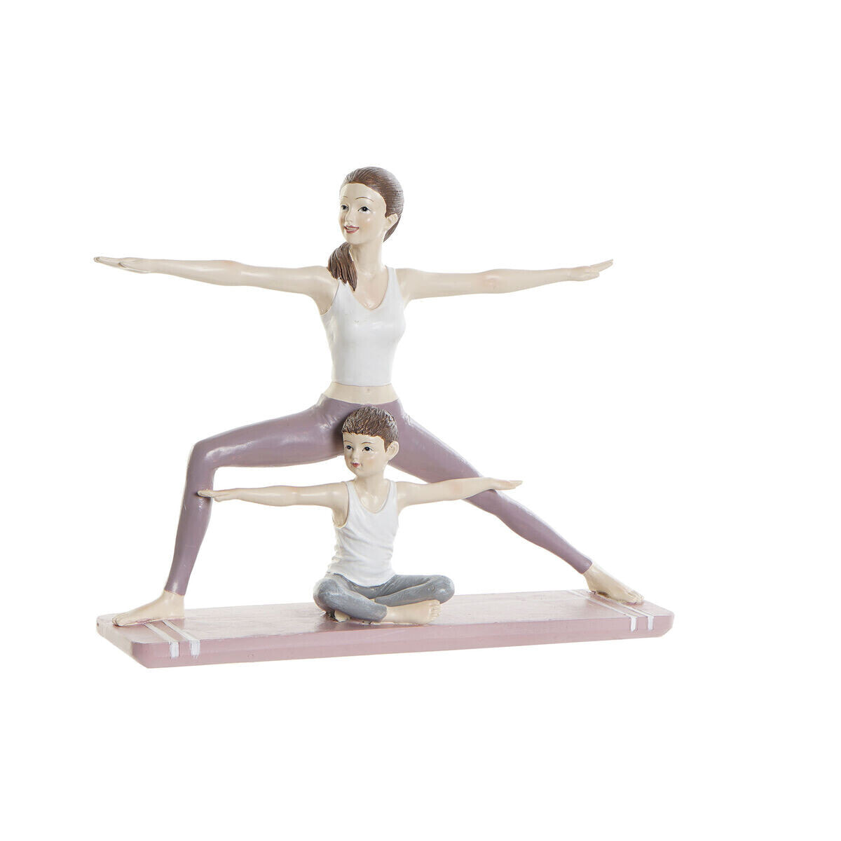 Декоративная фигура DKD Home Decor 24 x 6,5 x 19,5 cm Scandi Розовый Yoga