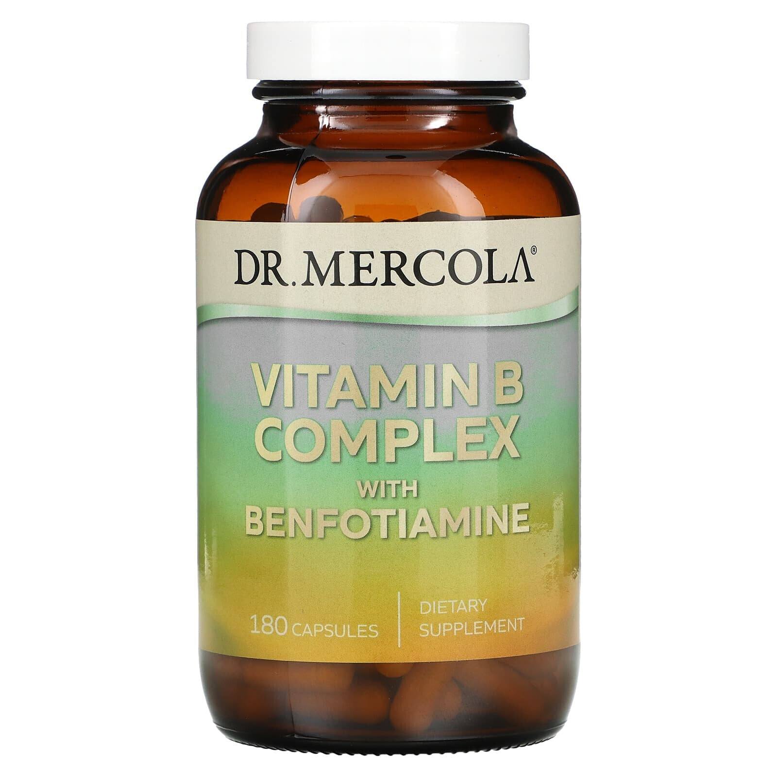 Dr. Mercola, Vitamin B Complex with Benfotiamine, 60 Capsules