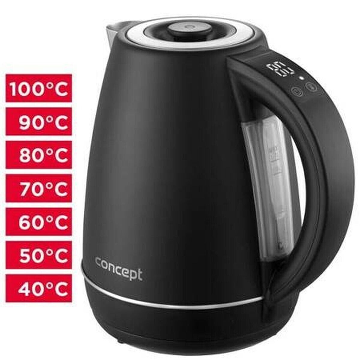 Kettle Concept RK3355 Black Plastic 1850-2200 W 1,7 L