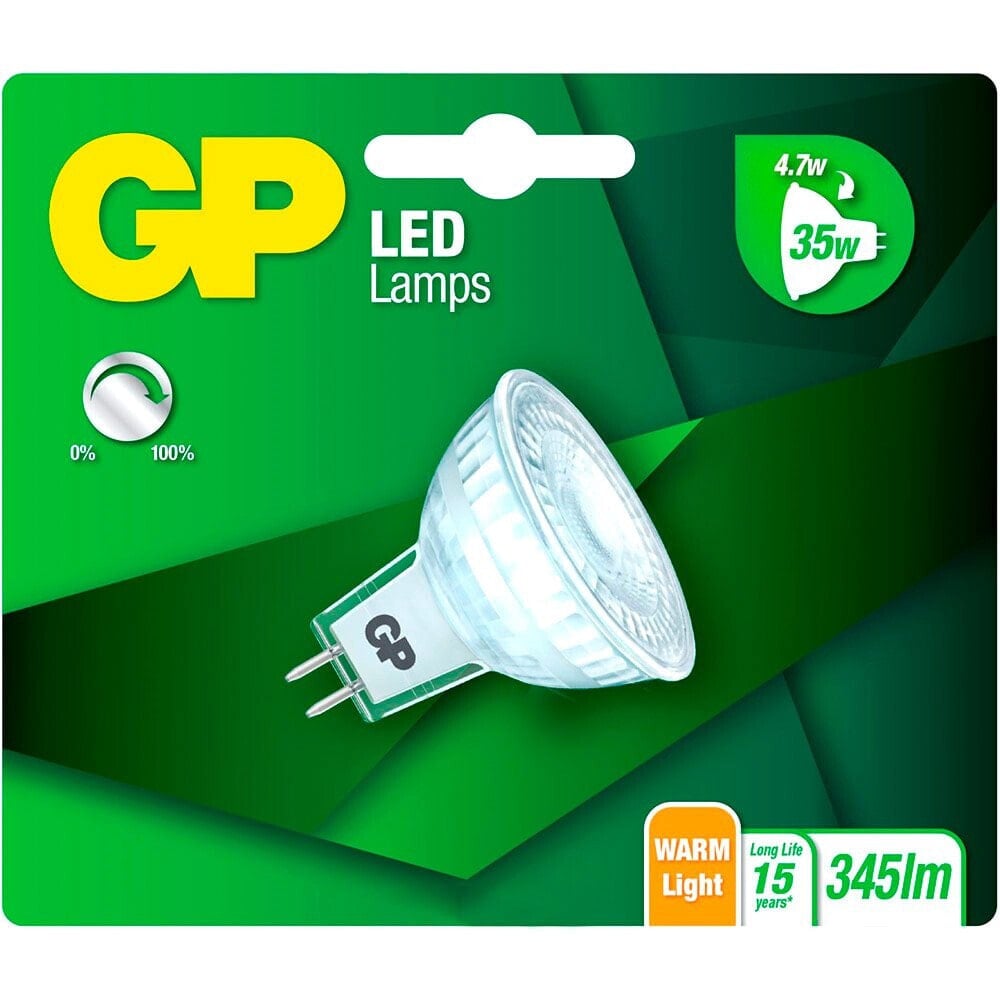 GP BATTERIES LED GU5.5 MR16 Refl. 4.7W Light Bulb