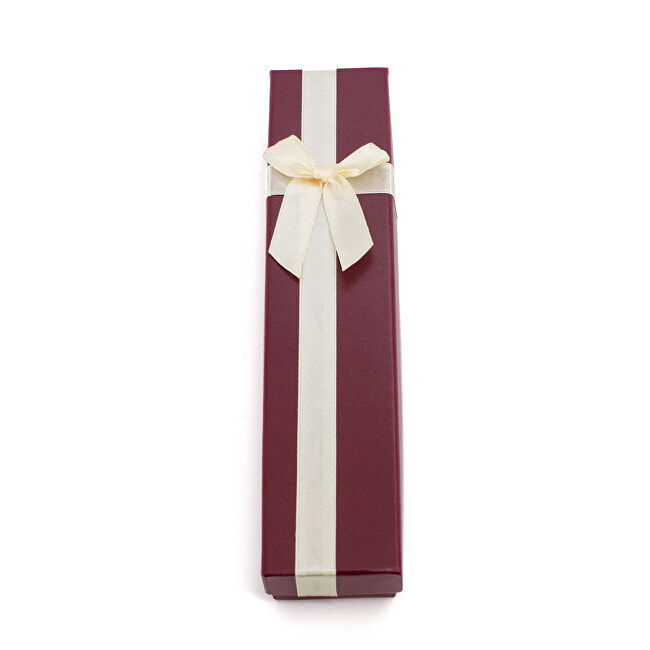 Wine gift box with cream ribbon KP8-20