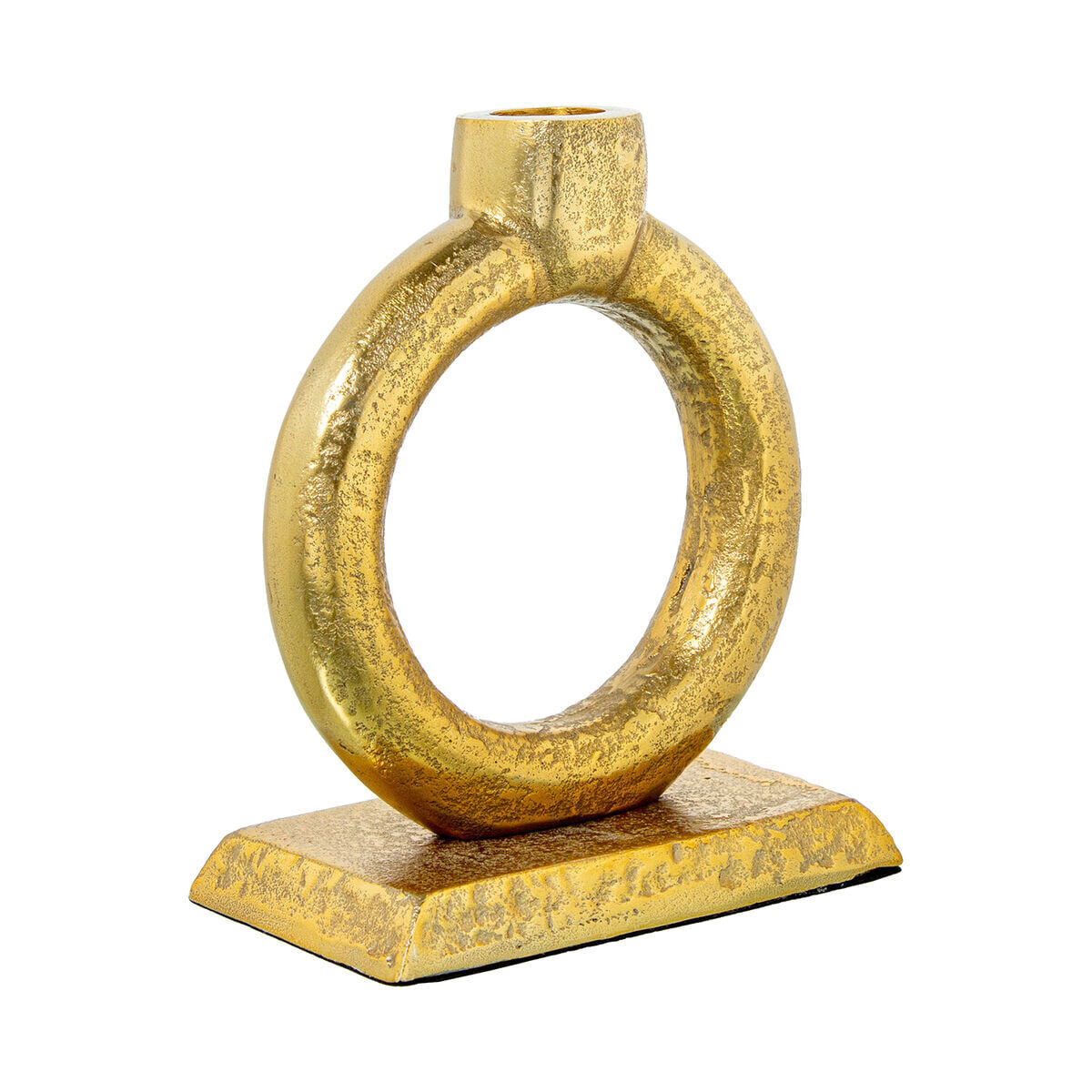 Candle Holder Alexandra House Living Gold Aluminium 14 x 8 x 16 cm