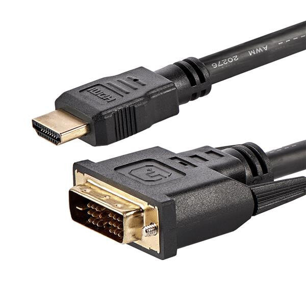 StarTech.com HDMIDVIMM6 видео кабель адаптер 1,8 m HDMI DVI-D Черный