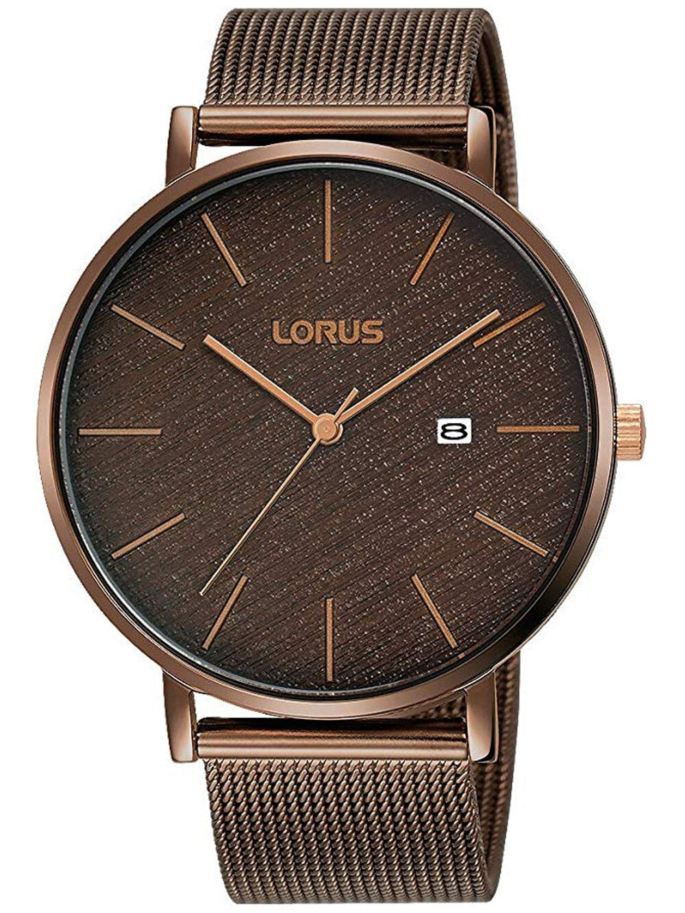 Мужские наручные часы с бронзовым браслетом Lorus RH913LX9 Classic Mens 42mm 3ATM